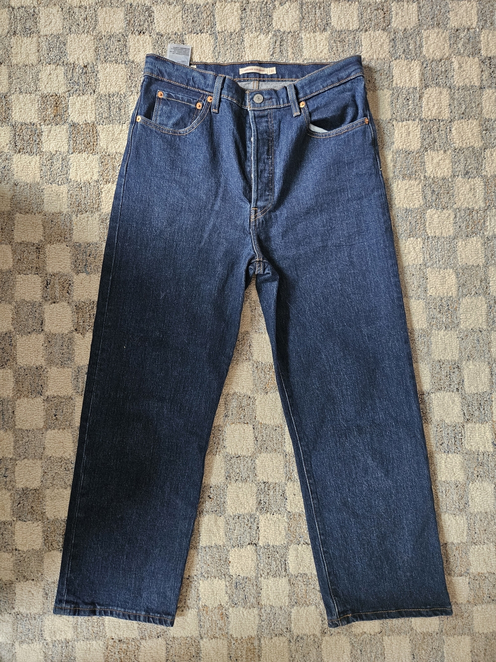 Levi's Ribcage  Women's Dark Blue Straight-Leg Jeans